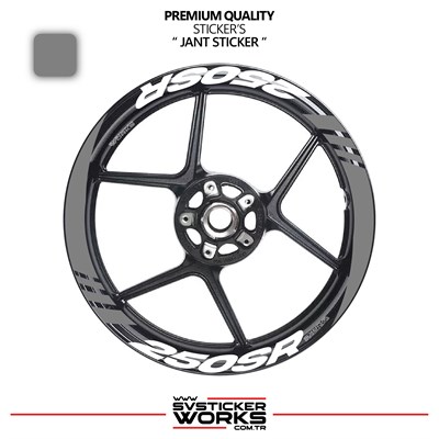 CFMOTO 250SR Geniş Jant Kaplama Sticker Etiket Modeli 16lı Set Sticker Yüksek Kalite