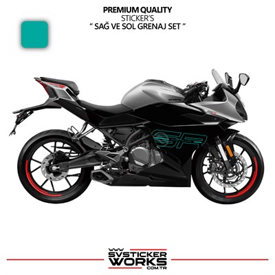 CFMOTO 250SR Grenaj Sticker Sağ Sol Set Yüksek Kalite Sticker Etiket Modeli