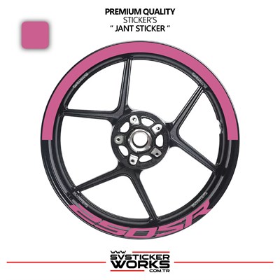 Cfmoto 250Sr Jant Şeridi – Yarım Jant Kaplama & 250Sr Yazı Sticker Seti