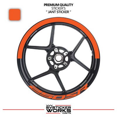 Cfmoto 250Sr Jant Şeridi – Yarım Jant Kaplama & 250Sr Yazı Sticker Seti