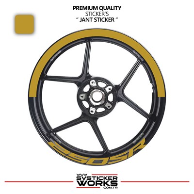 Cfmoto 250Sr Jant Şeridi – Yarım Jant Kaplama & 250Sr Yazı Sticker Seti