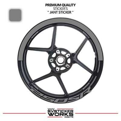 Cfmoto 250Sr Jant Şeridi – Yarım Jant Kaplama & 250Sr Yazı Sticker Seti
