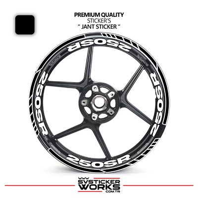 CFMOTO 250SR Jant Sticker Ve İç Yazı Basklı Etiket Sticker Modeli Premium Kalite