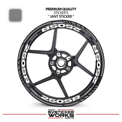 CFMOTO 250SR Jant Sticker Ve İç Yazı Basklı Etiket Sticker Modeli Premium Kalite