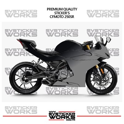 CFMOTO 250SR Kaplama Sticker Çift Renk Motor Kaplama Modeli Hazır Kit Yüksek Kalite