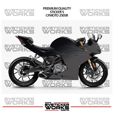 CFMOTO 250SR Kaplama Sticker Çift Renk Motor Kaplama Modeli Hazır Kit Yüksek Kalite