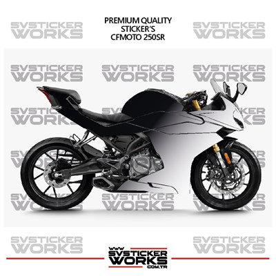 CFMOTO 250SR Kaplama Sticker Çift Renk Motor Kaplama Modeli Hazır Kit Yüksek Kalite