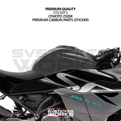 CFMOTO 250SR Sticker Karbon Folyo Kaplama Depo Bölümü