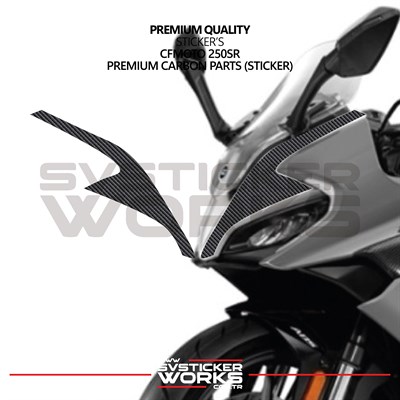 CFMOTO 250SR Sticker Karbon Folyo Kaplama Ön Kafa
