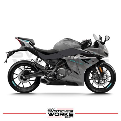 CFMOTO 250SR Sticker Karbon Folyo Kaplama Orta Şase Bölümü