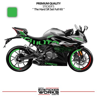 CFMOTO 250SR The Hard SR Sticker Set Etiket Modeli Yüksek Kalite Set Jant Kaplama Hediyeli