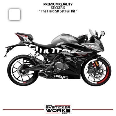 CFMOTO 250SR The Hard SR Sticker Set Etiket Modeli Yüksek Kalite Set Jant Kaplama Hediyeli