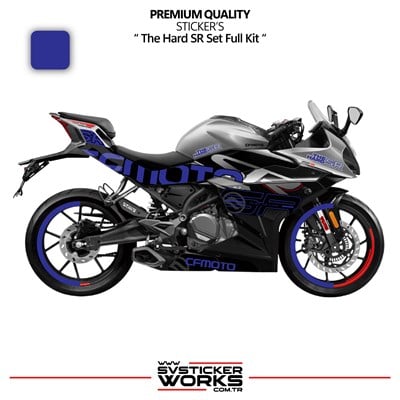 CFMOTO 250SR The Hard SR Sticker Set Etiket Modeli Yüksek Kalite Set Jant Kaplama Hediyeli