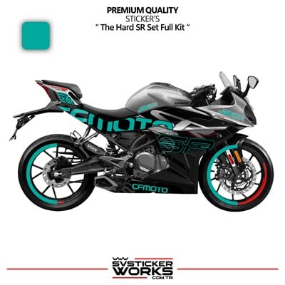 CFMOTO 250SR The Hard SR Sticker Set Etiket Modeli Yüksek Kalite Set Jant Kaplama Hediyeli