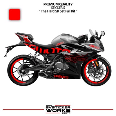 CFMOTO 250SR The Hard SR Sticker Set Etiket Modeli Yüksek Kalite Set Jant Kaplama Hediyeli