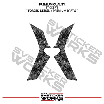 CFMOTO 450SR Forged Karbon Kaplama Motor Koruma Kapağı Sticker Etiket Modeli