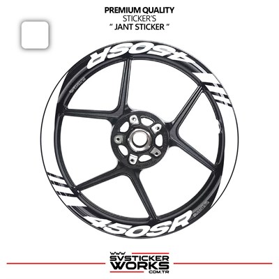 CFMOTO 450SR Geniş Jant Kaplama Sticker Etiket Modeli 16lı Set Sticker Yüksek Kalite