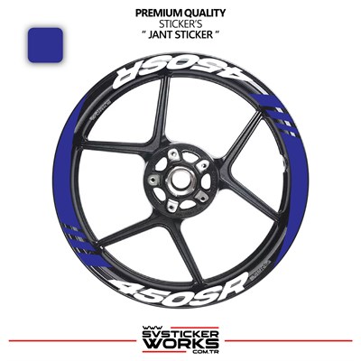CFMOTO 450SR Geniş Jant Kaplama Sticker Etiket Modeli 16lı Set Sticker Yüksek Kalite