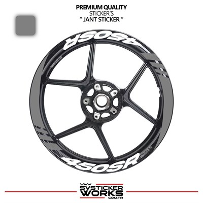 CFMOTO 450SR Geniş Jant Kaplama Sticker Etiket Modeli 16lı Set Sticker Yüksek Kalite