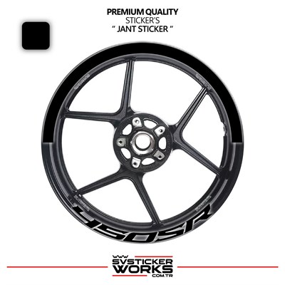 Cfmoto 450Sr Jant Şeridi – Yarım Jant Kaplama & 450Sr Yazı Sticker Seti