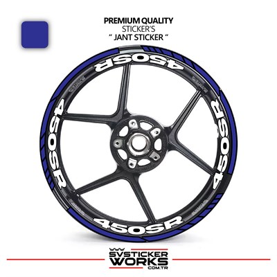 CFMOTO 450SR Jant Sticker Ve İç Yazı Basklı Etiket Sticker Modeli Premium Kalite