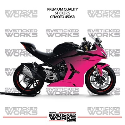 CFMOTO 450SR Kaplama Sticker Çift Renk Motor Kaplama Modeli Hazır Kit Yüksek Kalite
