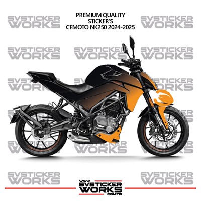 CFMOTO NK250 GEN 2 Kaplama Sticker Çift Renk Motor Kaplama Modeli Hazır Kit Yüksek Kalite