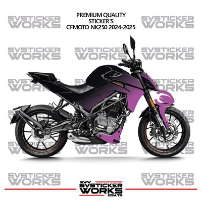 CFMOTO NK250 GEN 2 Kaplama Sticker Çift Renk Motor Kaplama Modeli Hazır Kit Yüksek Kalite