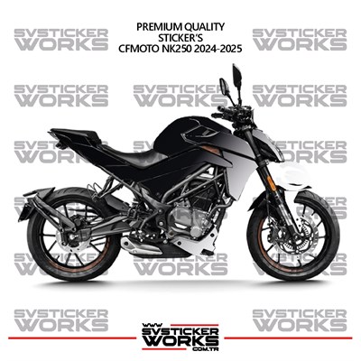 CFMOTO NK250 GEN 2 Kaplama Sticker Çift Renk Motor Kaplama Modeli Hazır Kit Yüksek Kalite
