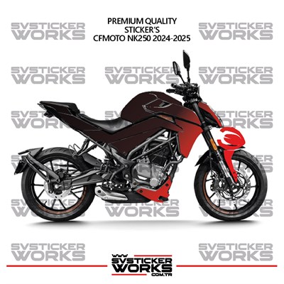 CFMOTO NK250 GEN 2 Kaplama Sticker Çift Renk Motor Kaplama Modeli Hazır Kit Yüksek Kalite