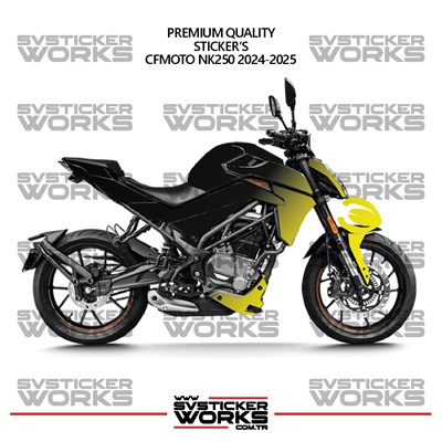 CFMOTO NK250 GEN 2 Kaplama Sticker Çift Renk Motor Kaplama Modeli Hazır Kit Yüksek Kalite