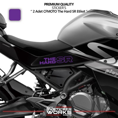 SVSTICKERWORKSCFMOTO The Hard SR Sticker Yüksek Kalite Folyo 2 Adet Sticker EtiketCFMOTO The Hard SR Sticker Yüksek Kalite Folyo 2 Adet Sticker Etiket250SR