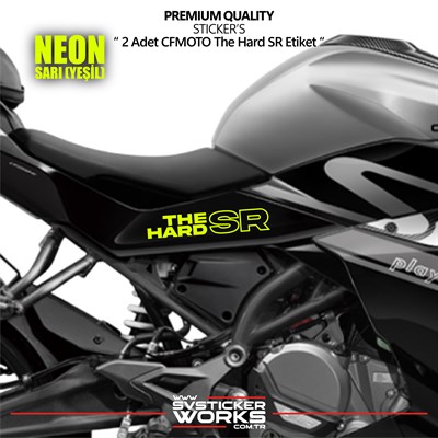 CFMOTO The Hard SR Sticker Yüksek Kalite Folyo 2 Adet Sticker Etiket