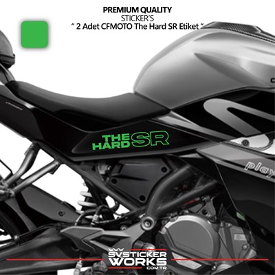CFMOTO The Hard SR Sticker Yüksek Kalite Folyo 2 Adet Sticker Etiket