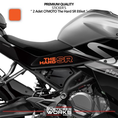 CFMOTO The Hard SR Sticker Yüksek Kalite Folyo 2 Adet Sticker Etiket