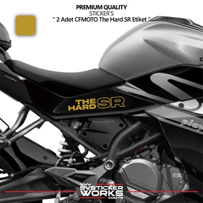 CFMOTO The Hard SR Sticker Yüksek Kalite Folyo 2 Adet Sticker Etiket