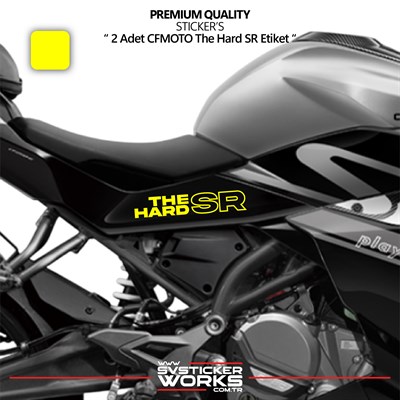 CFMOTO The Hard SR Sticker Yüksek Kalite Folyo 2 Adet Sticker Etiket