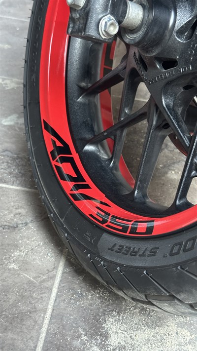 HONDA ADV350 FULL KAPLAMA JANT STICKER SETİ ADV350 YAZILI