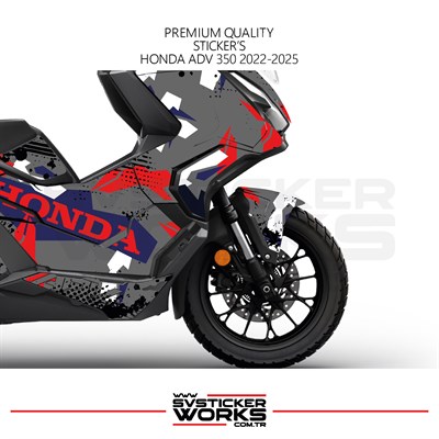 Honda ADV350 Kaplama Motosiklet Sticker Design Etiket Modeli V1