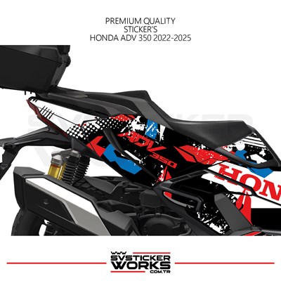 Honda ADV350 Kaplama Motosiklet Sticker Design Etiket Modeli V3