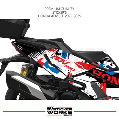 Honda ADV350 Kaplama Motosiklet Sticker Design Etiket Modeli V2