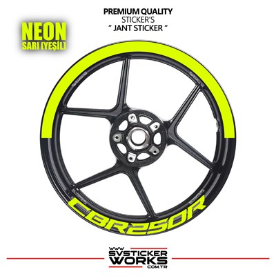 Honda Cbr 250 R Jant Şeridi – Yarım Jant Kaplama & Cbr 250 R Yazı Sticker Seti
