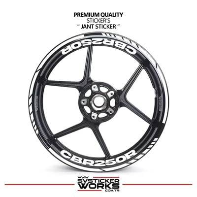 Honda CBR 250R Jant Sticker İç Dış CBR125R Yazılı Etiket Sticker Modeli