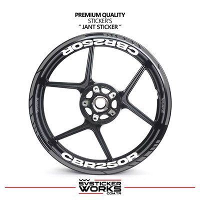 Honda CBR 250R Jant Sticker İç Dış CBR125R Yazılı Etiket Sticker Modeli