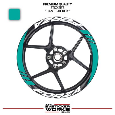 HONDA FORZA Geniş Jant Kaplama Sticker Etiket Modeli 16lı Set Sticker Yüksek Kalite