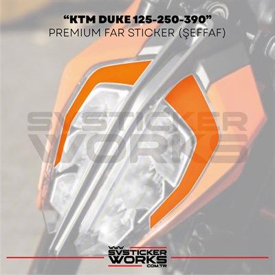 KTM DUKE 125-250-390 Far Sticker Turuncu