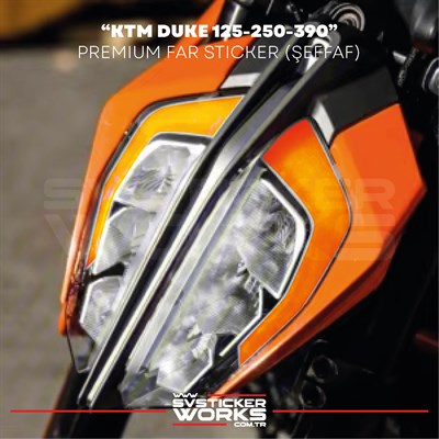 KTM DUKE 125-250-390 Far Sticker Turuncu