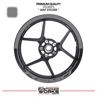 RKS R250 Jant Şeridi – Yarım Jant Kaplama & R250 Yazı Sticker Seti