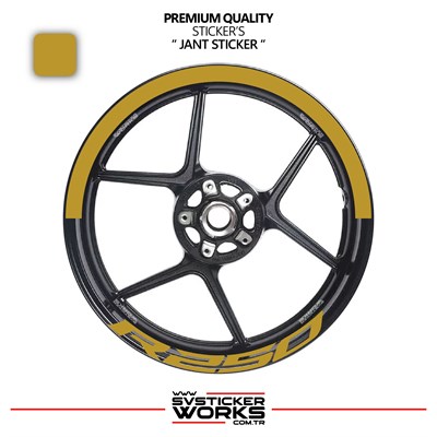 RKS R250 Jant Şeridi – Yarım Jant Kaplama & R250 Yazı Sticker Seti
