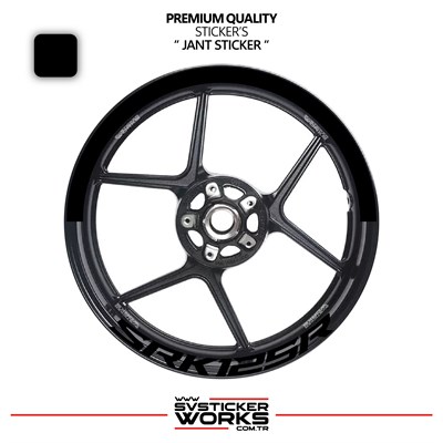 RKS SRK125 R Jant Şeridi – Yarım Jant Kaplama & SRK125 R Yazı Sticker Seti
